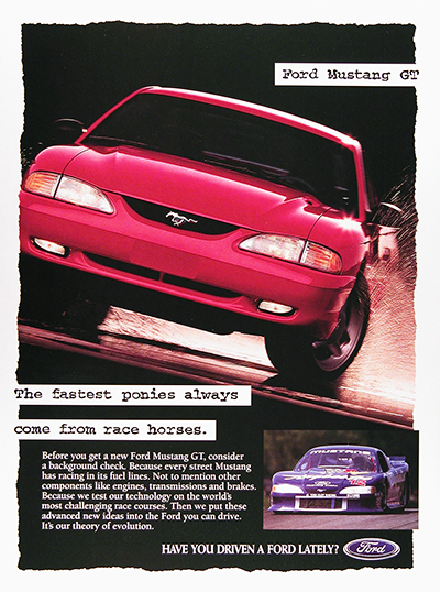 1995 Ford Mustang GT Vintage Ad #025960