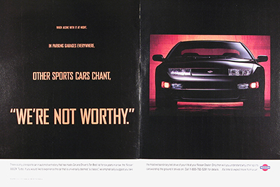 1995 Nissan 300ZX Turbo Vintage Ad #025972
