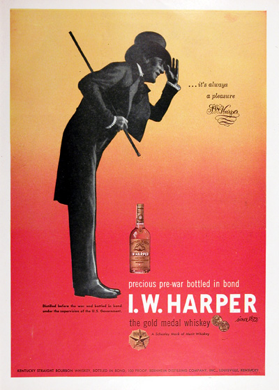 1948 I.W. Harper Whiskey Vintage Ad #025432