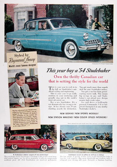 1954 Studebaker Commander Land Cruiser Vintage Ad #025411